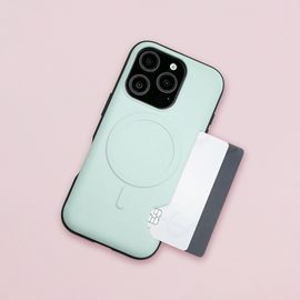 [S2B] Card Bumper Case_PASTEL | Holds 2 Cards, MagSafe Compatible, Wireless Charging Ready – Secure & Stylish Protection, Camera & Button Protection for Galaxy - Made in Korea